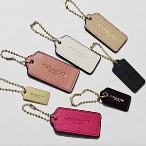 Coach Hangtag Lot of 7 Assorted Sizes & Colors for Purse Bag Tote Charms i